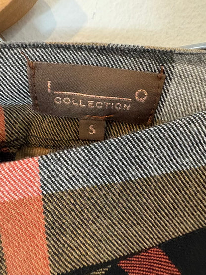 IQ COLLECTION. Falda larga cuadros con bolsillos