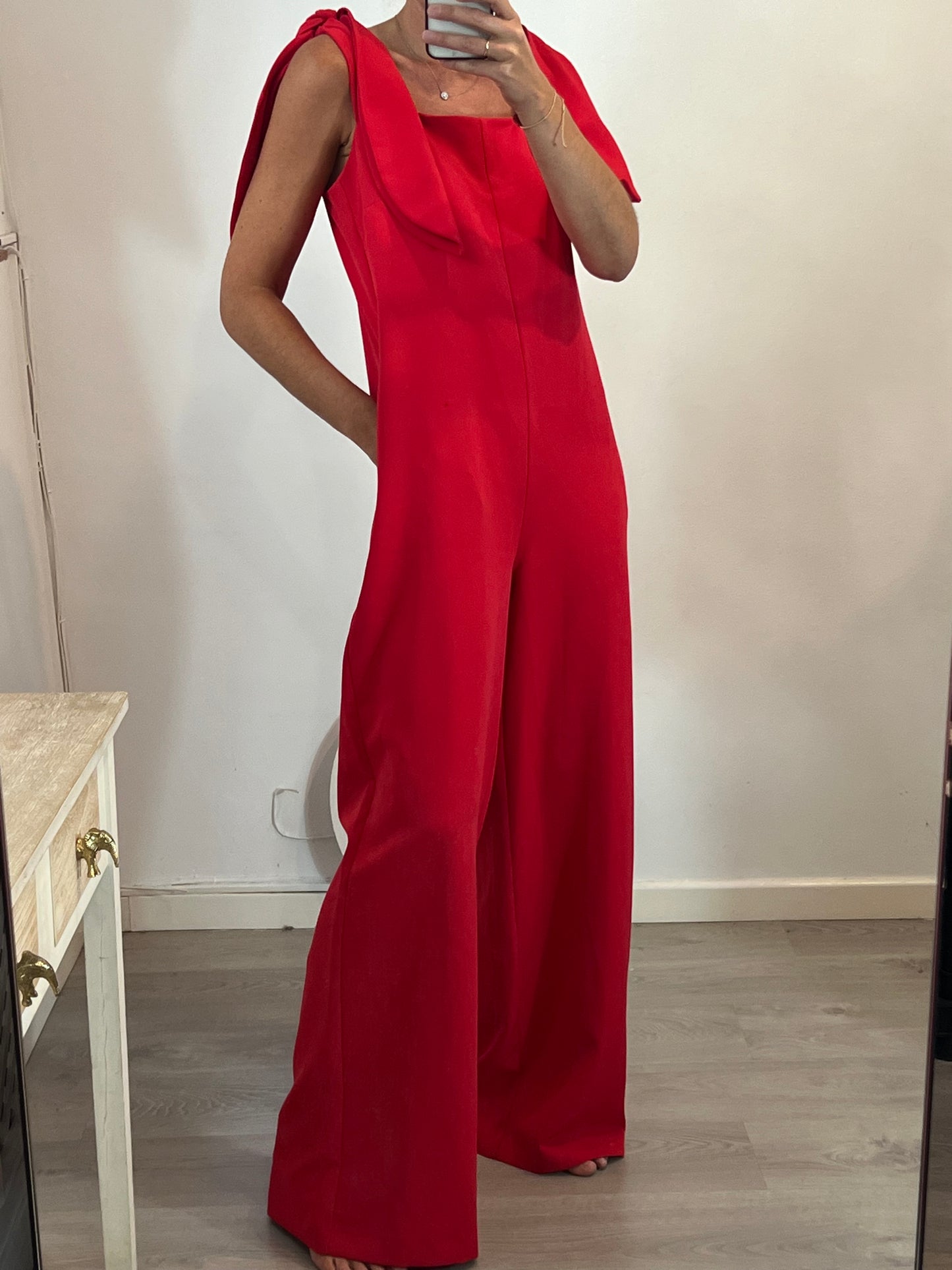 COOSY. Flowy Red Jumpsuit TM