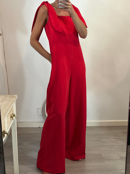 COOSY. Flowy Red Jumpsuit TM