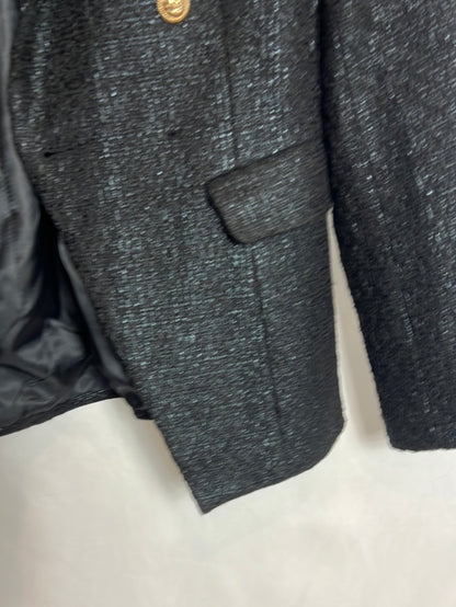 DROLE DE COPINE. Blazer negra textura. T S (Tara)