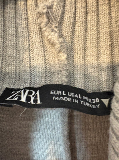 ZARA. Top gris textura