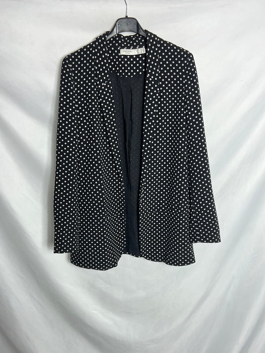 CORTEFIEL. Blazer negra lunares T M
