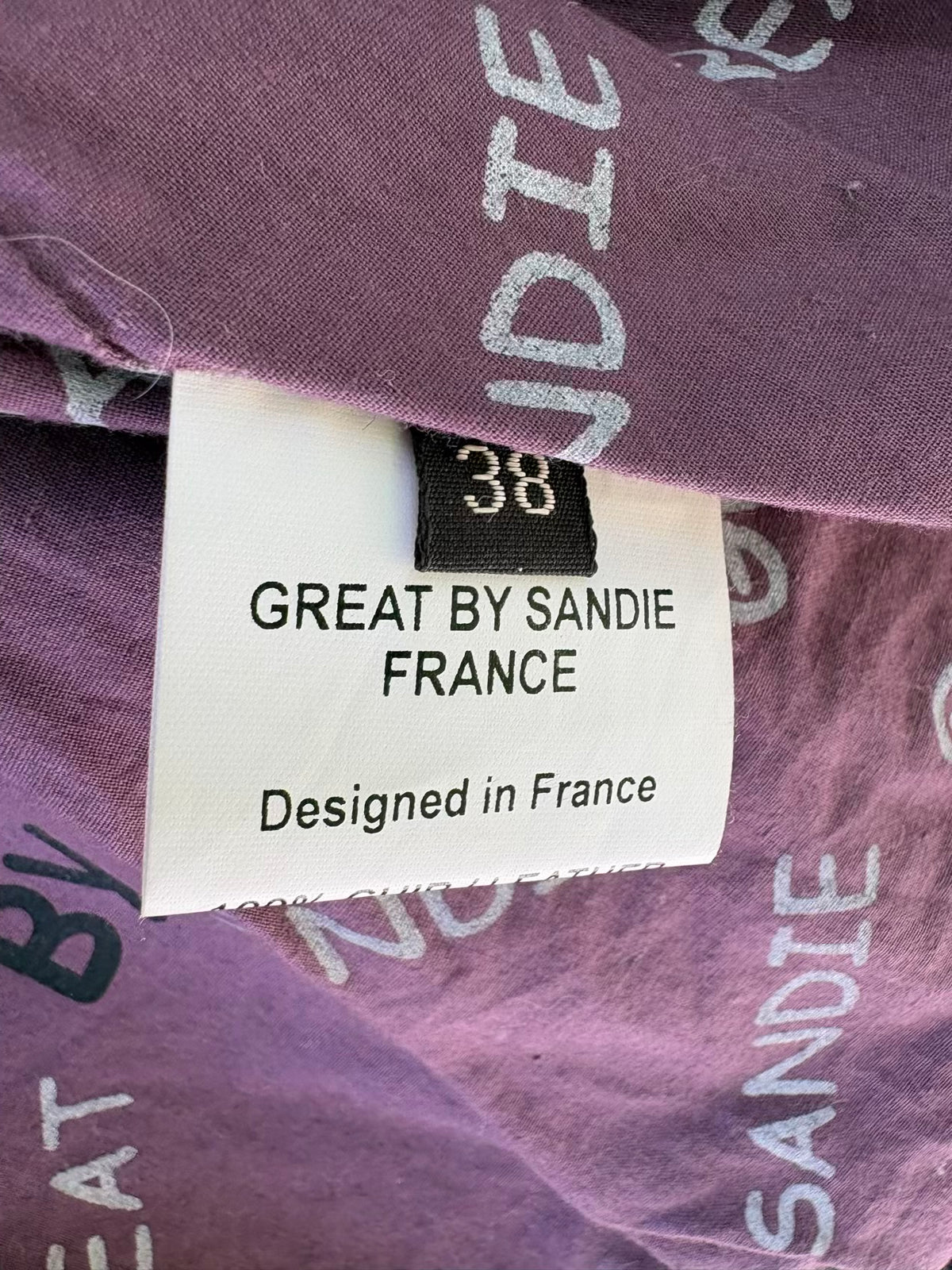 GREAT by SANDIE PARIS. Chaqueta piel bolsilllos