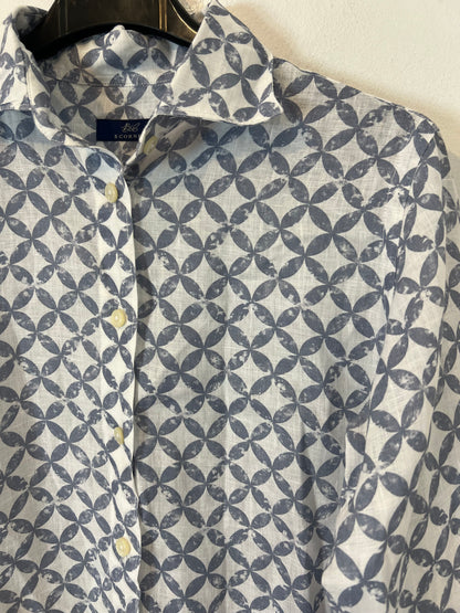 BCORNER. Blusa lino estampada T.42 (s)