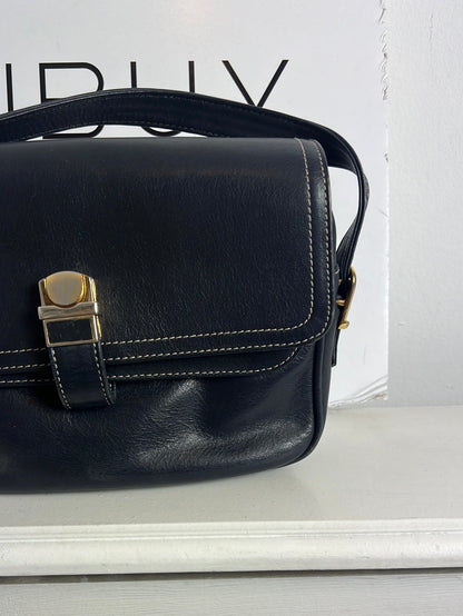 OTHERS. Vintage blue leather bag