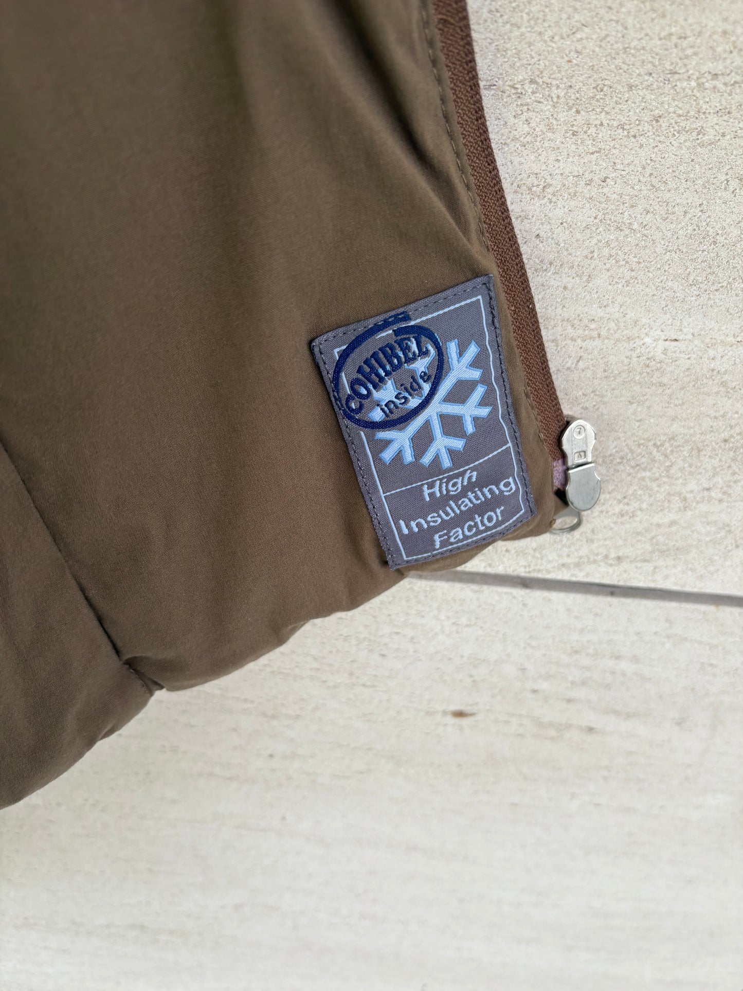 BELSTAFF. Khaki green quilted jacket with pockets. TM