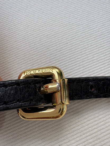 BIMBA Y LOLA. Cinturón fino tachuelas piel. TU