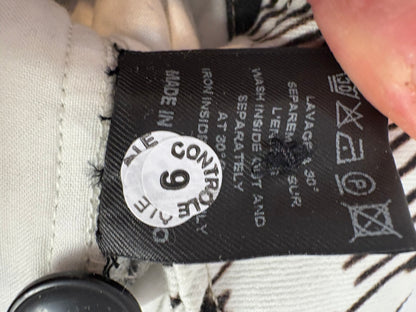 ISABEL MARANT. Denim estampado cintura alta