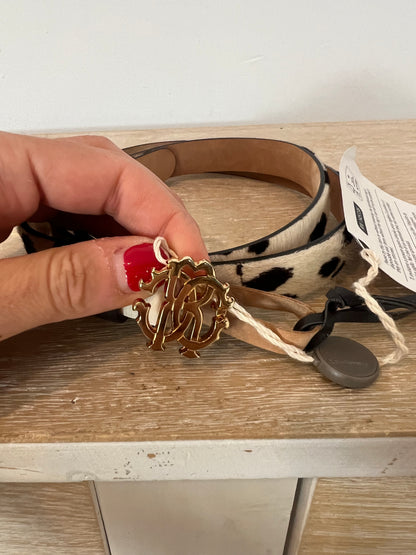 ROBERTO CABALLI. Cinturón animal print T.85