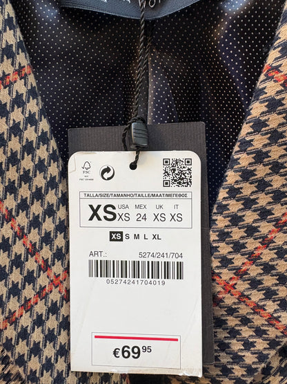 ZARA. Blazer pata de gallo