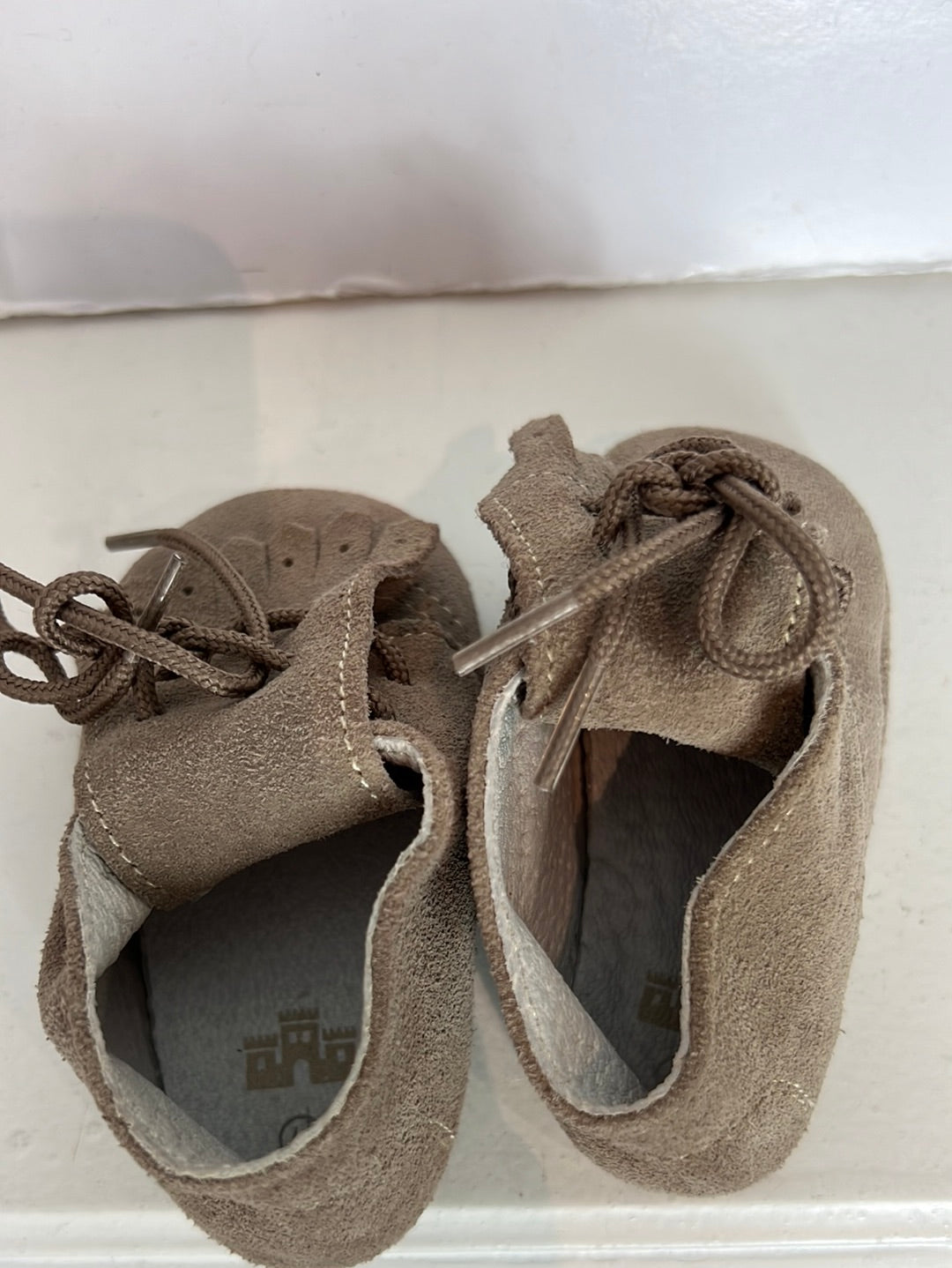 OTHERS. Soft-soled taupe boots. Size 17