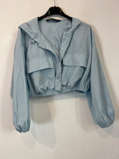 ZARA. Blue cropped jacket T.xs