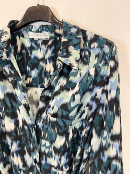 MANGO. Vestido abotonado tie dye T.xs