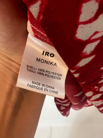 IRO. Red printed blouse T.0 (xs)