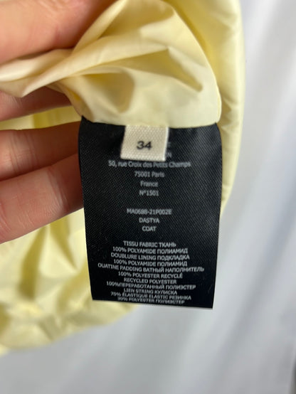 ISABEL MARANT. Plumas/ chaleco ligero amarillo pastel . T 34