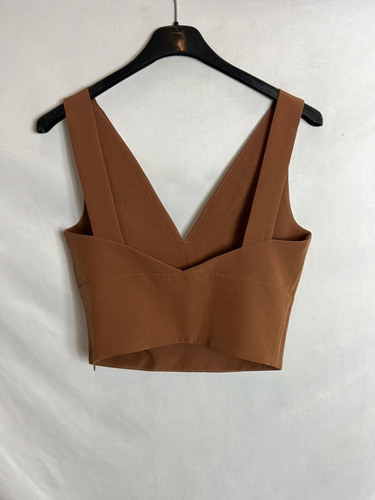 BIMANI. Top marrón T.40