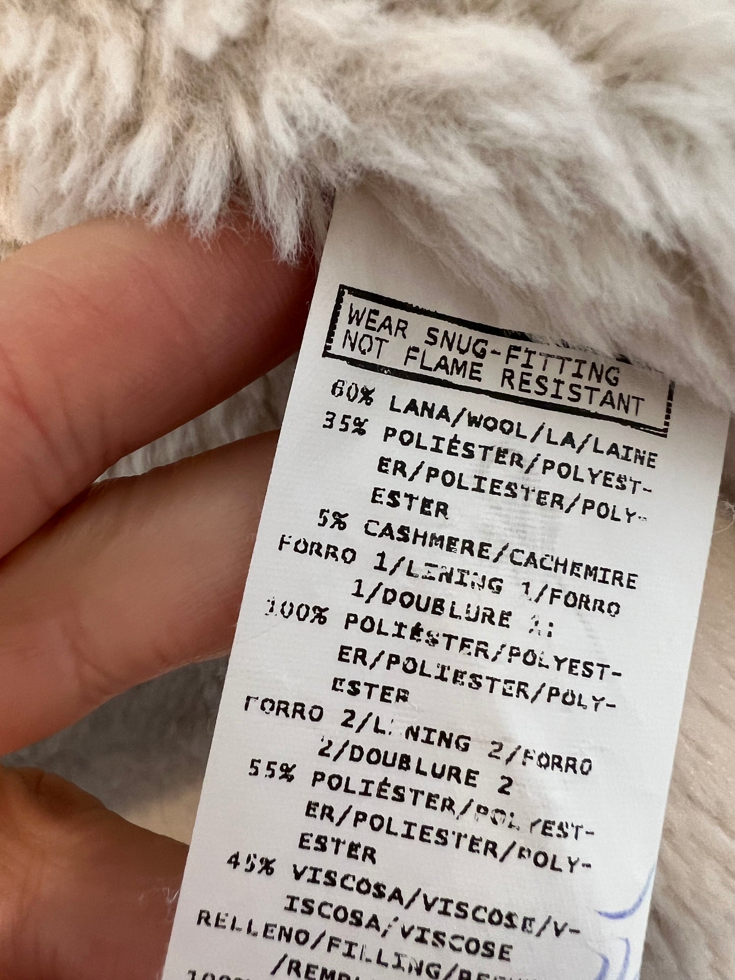 PILI CARRERA. Abrigo gris jaspeado lana. T 12 meses