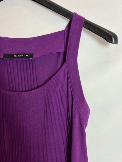 ETRO. Purple pleated top, size 38