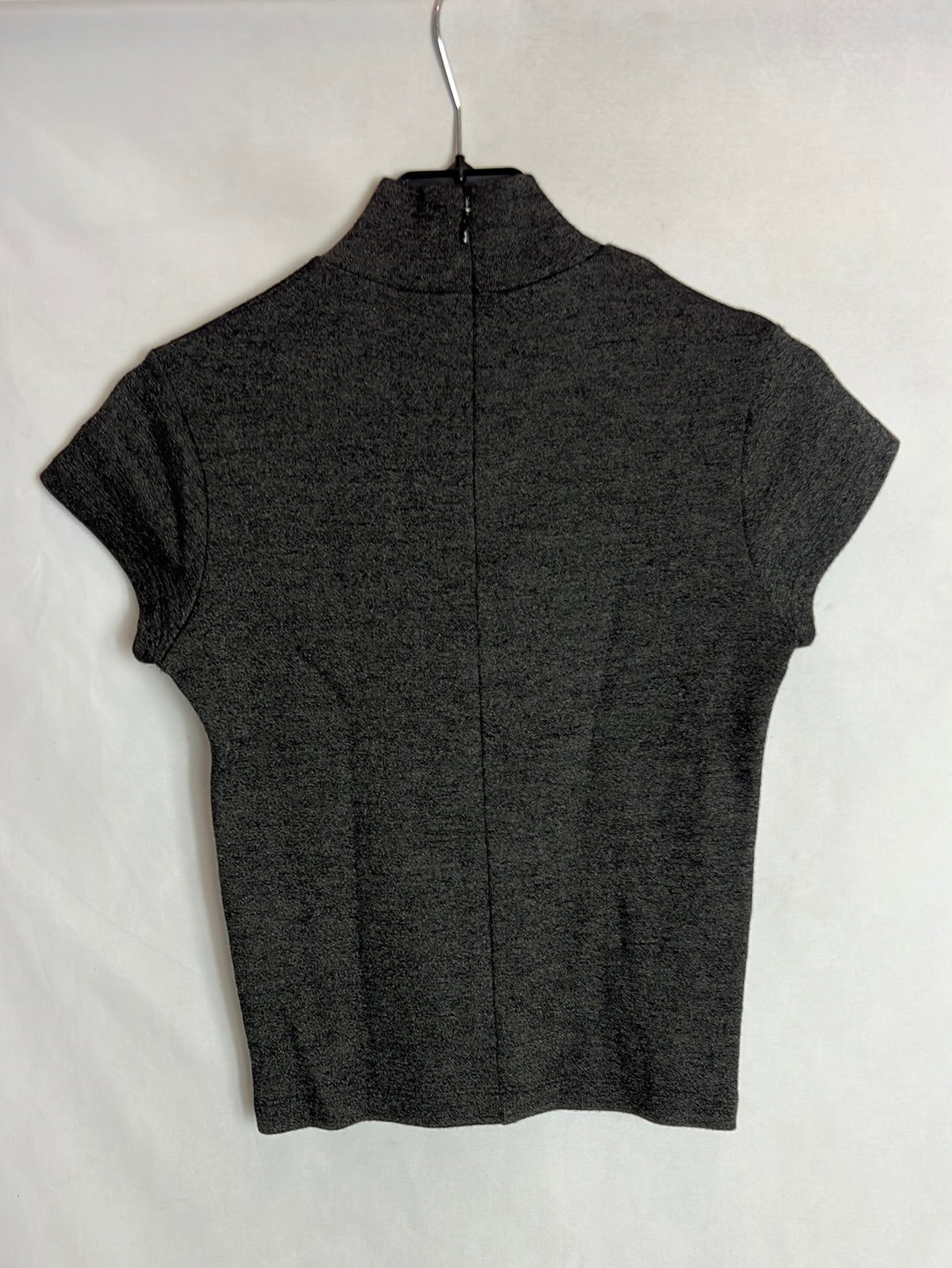 ROBERTO VERINO. Top gris jaspeado elastico . T 38