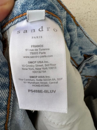 SANDRO. Denim slim fit lavado claro