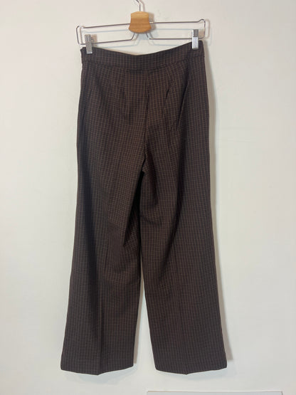 MONOPRIX. Pantalón cuadros pata ancha. T 36