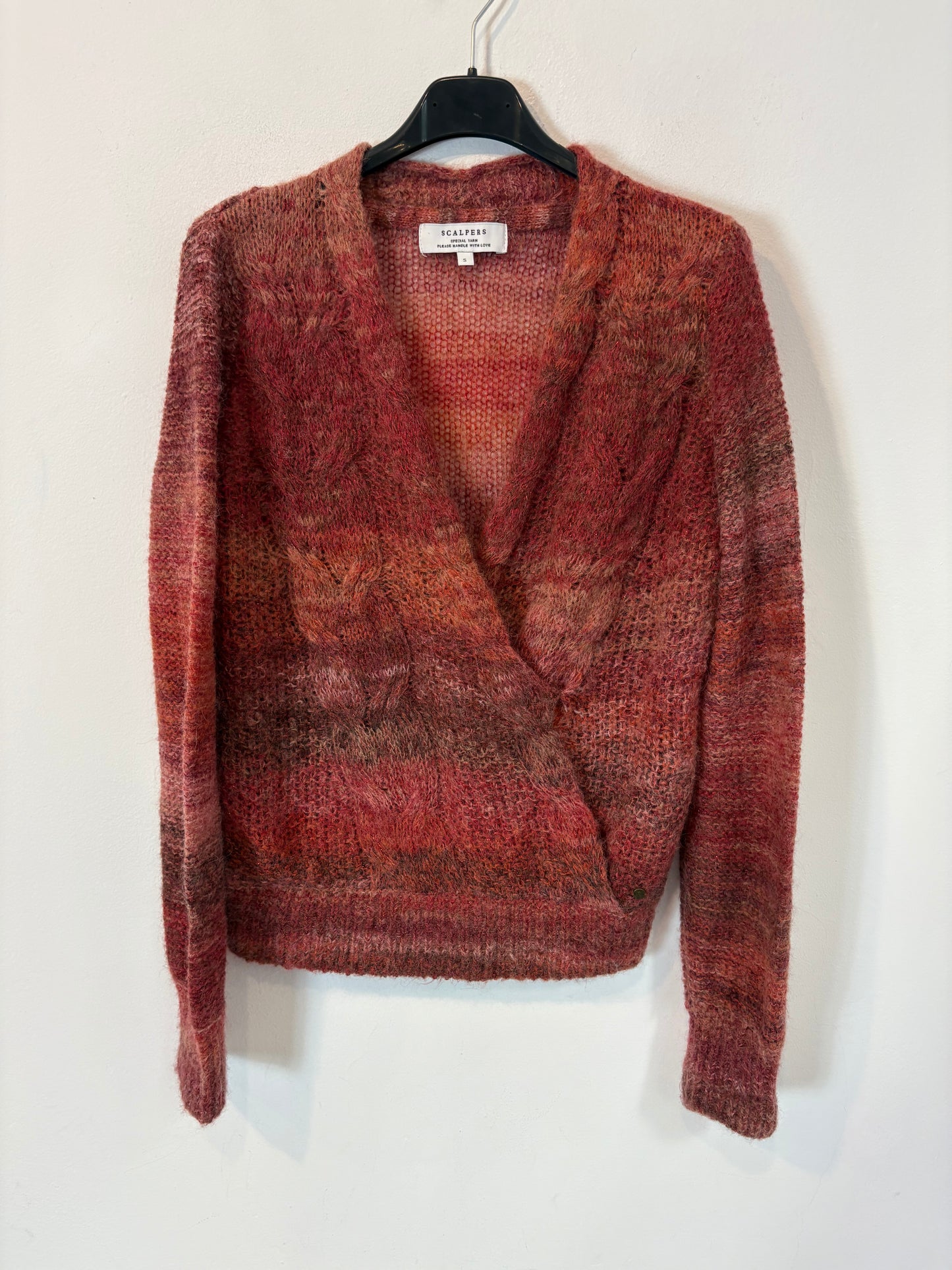 SCALPERS. Jersey jaspeado burdeos