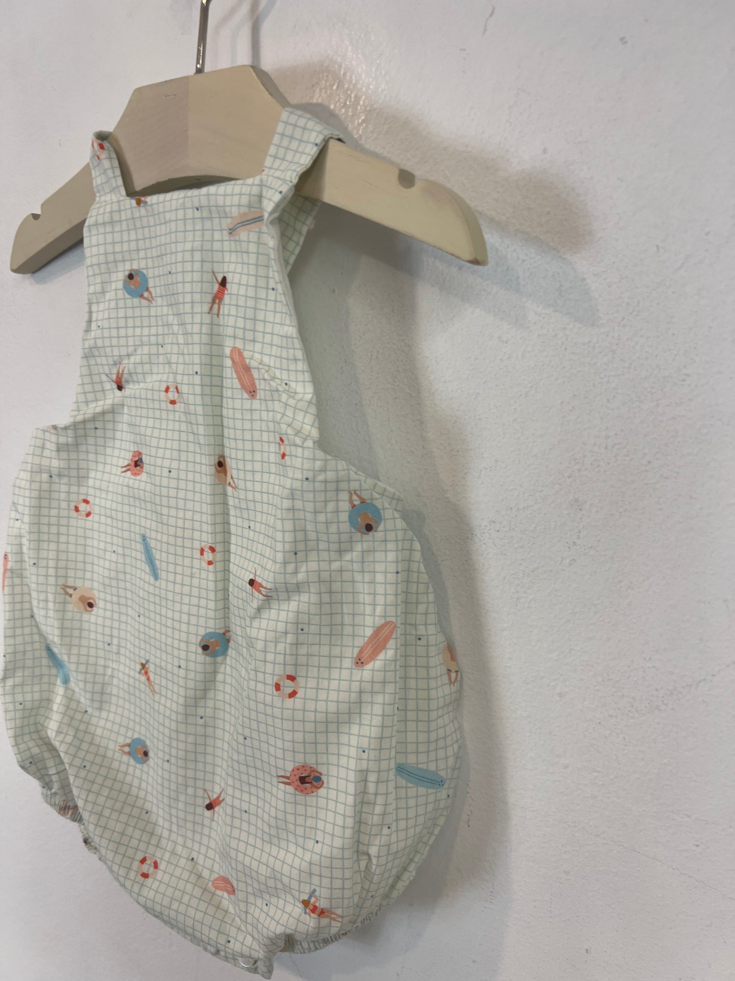 MI CANESÚ. Ranita cuadros bañista T.6 meses