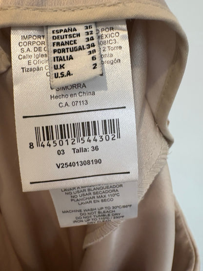 ZARA. Beige flowing blouse. Size M