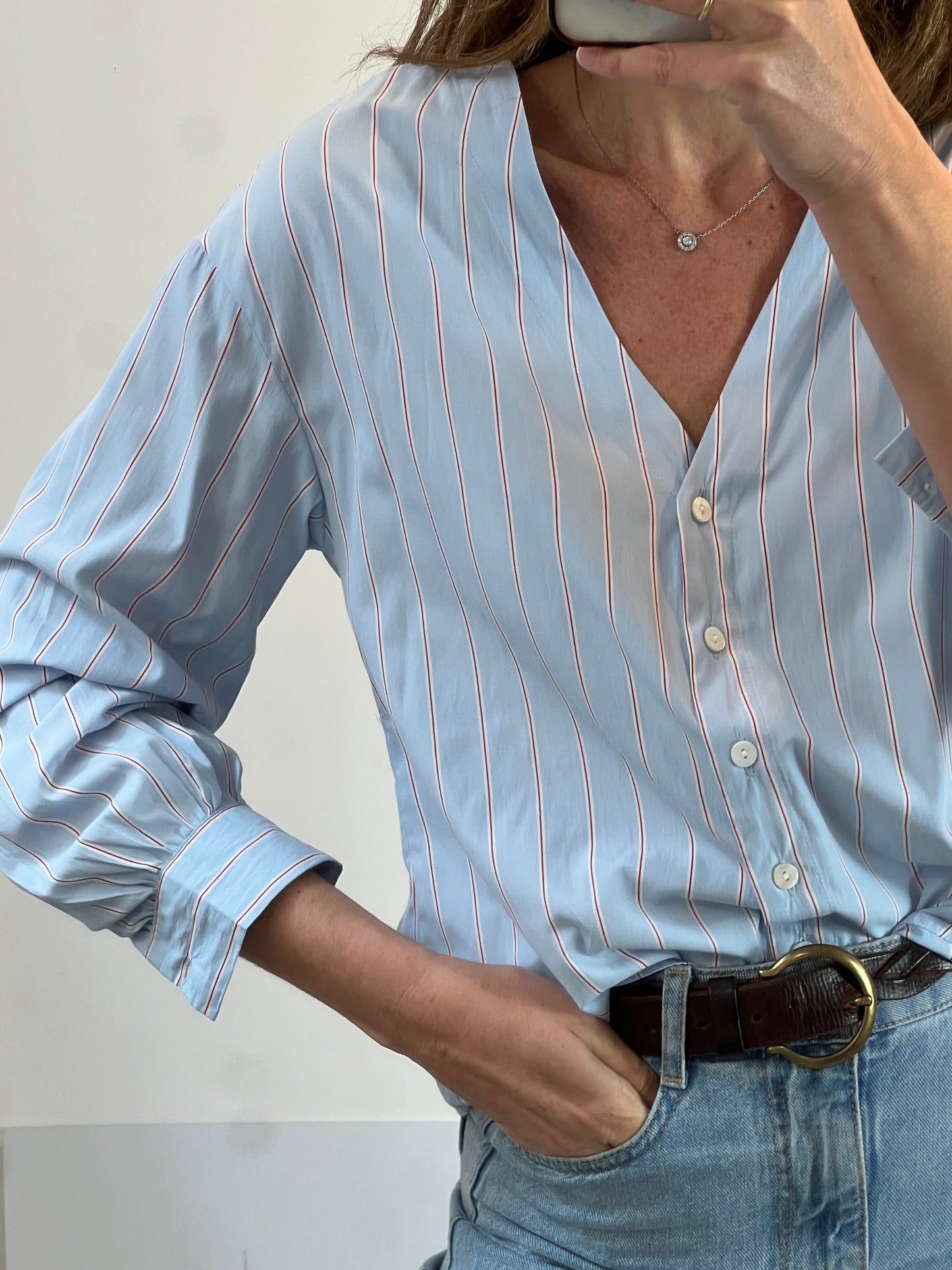 STRADIVARIUS. Blusa rayas. T S