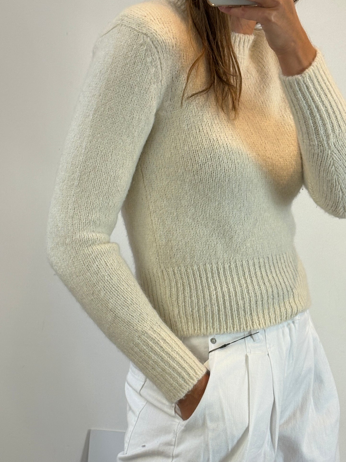 OTHERS. Long knit dress with neckline detail. TS