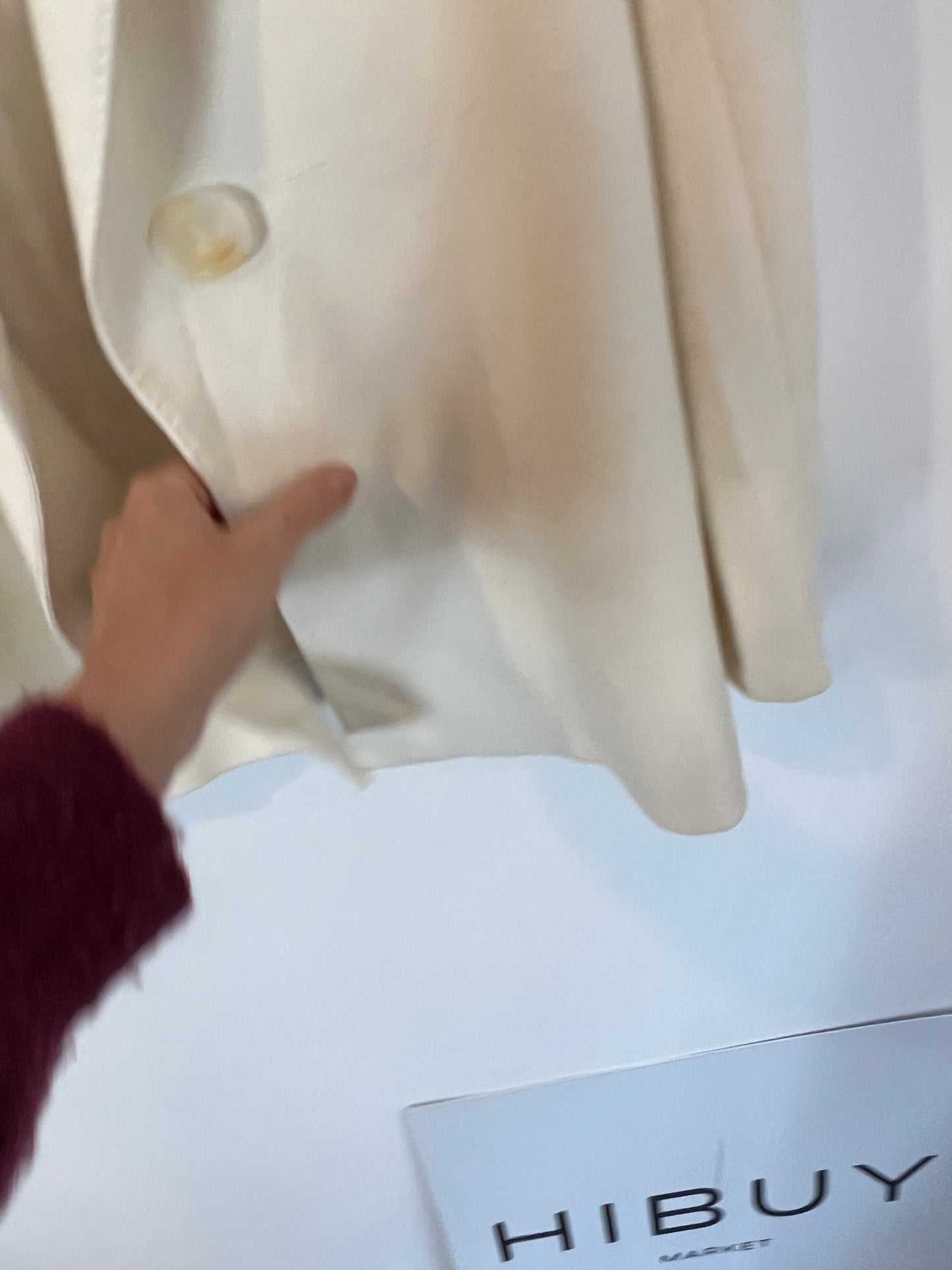 MANGO. Blazer color crudo textura. T 36