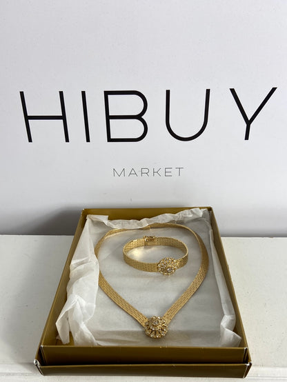 OTRAS. Conjunto collar y pulsera dorado TU