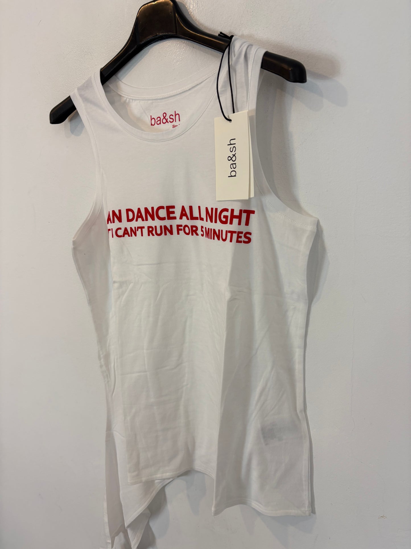 BA&SH. Camiseta blanca I CAN DANCE
