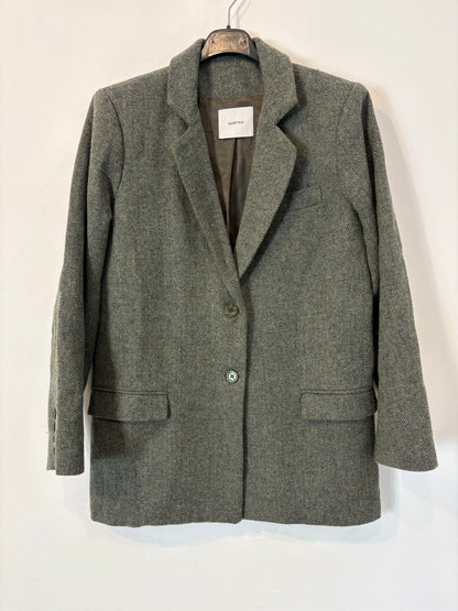 GABTAG. Blazer lana espiga azul