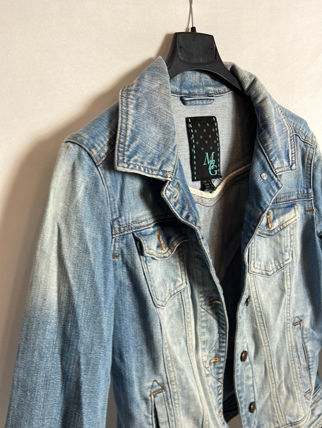 MANGO. Distressed denim jacket. TM