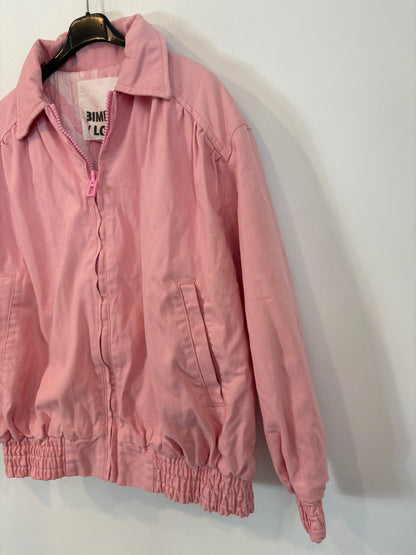 BIMBA Y LOLA. Pink quilted denim jacket. TS