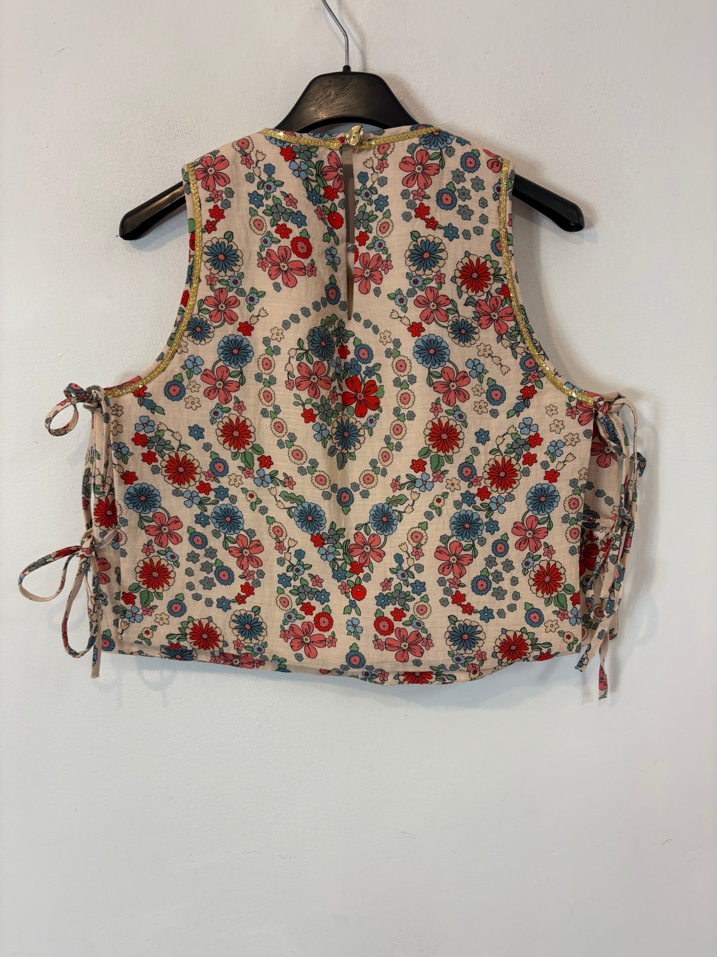 JOSEPHINE. Chaleco estampado textura