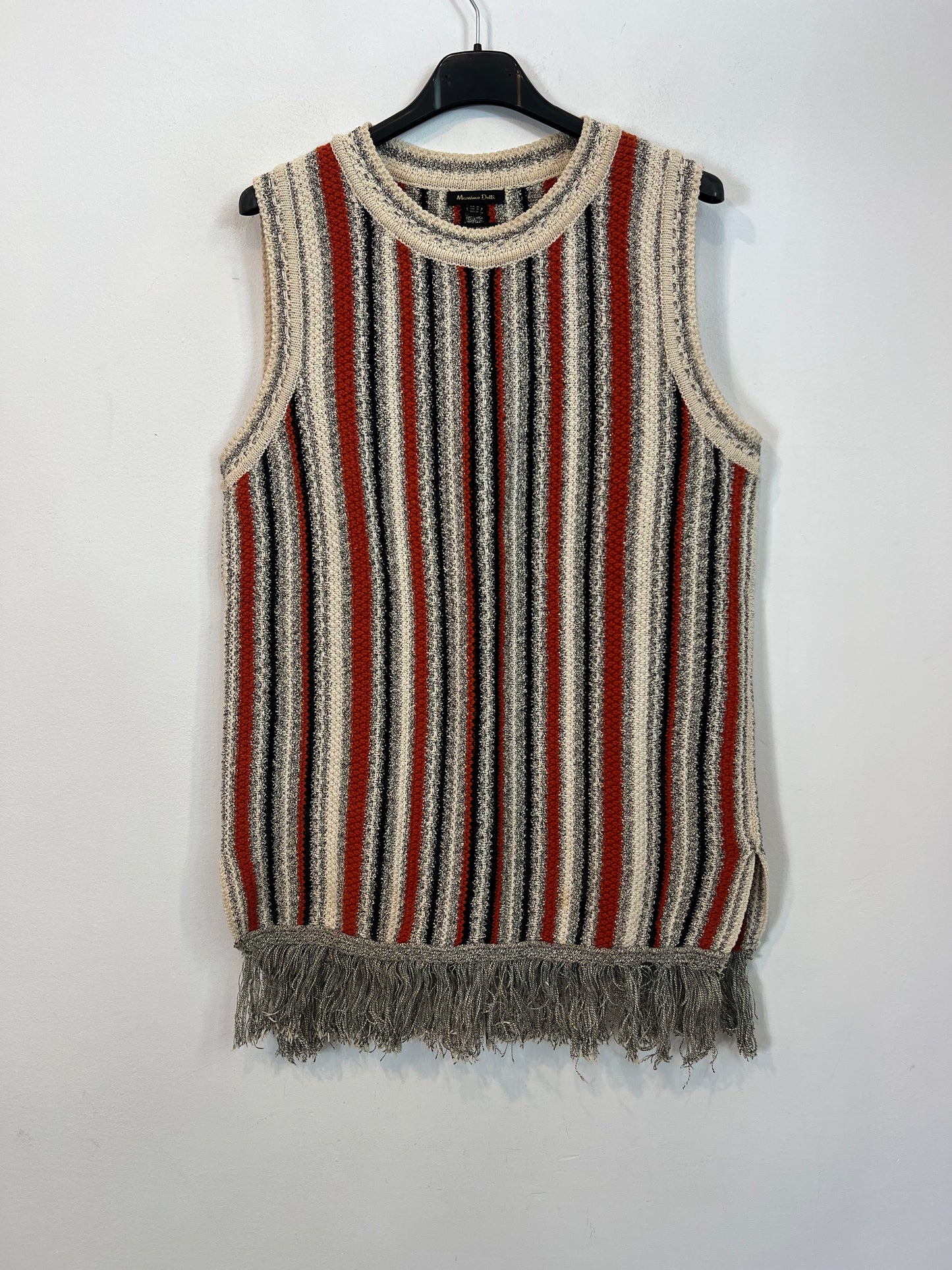 MASSIMO DUTTI. Top punto rayas T.m