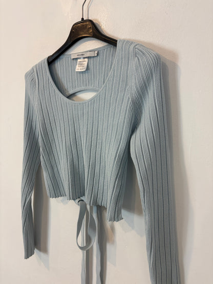 VEZAVENA. Top azul claro espalda