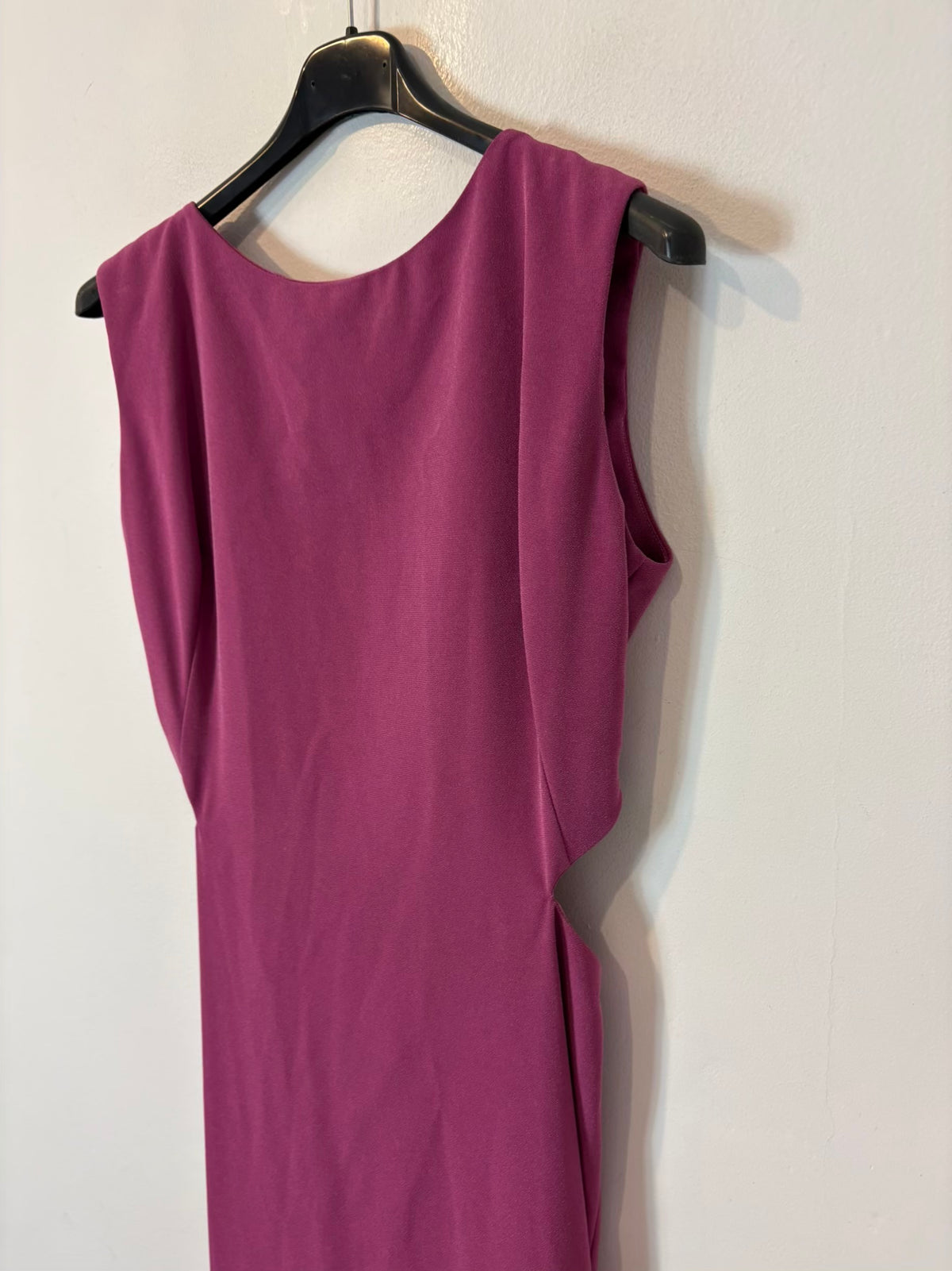 LADY PIPA. Vestido largo rosa abertura espalda