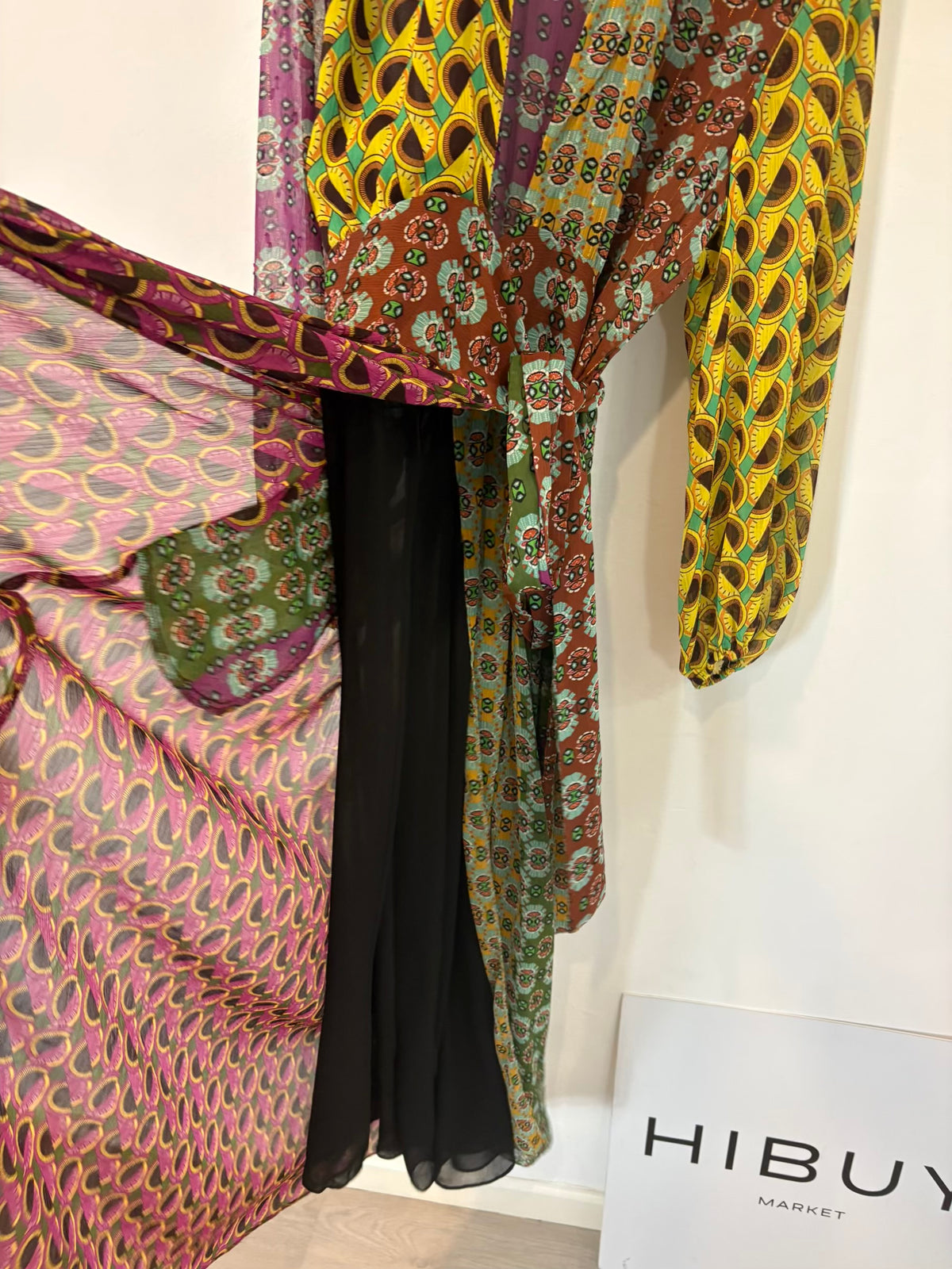 ZARA. Vestido largo estampado colores