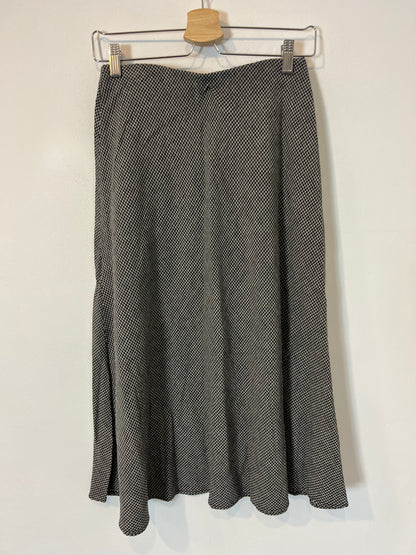 MANGO. Houndstooth midi skirt with wool. TS
