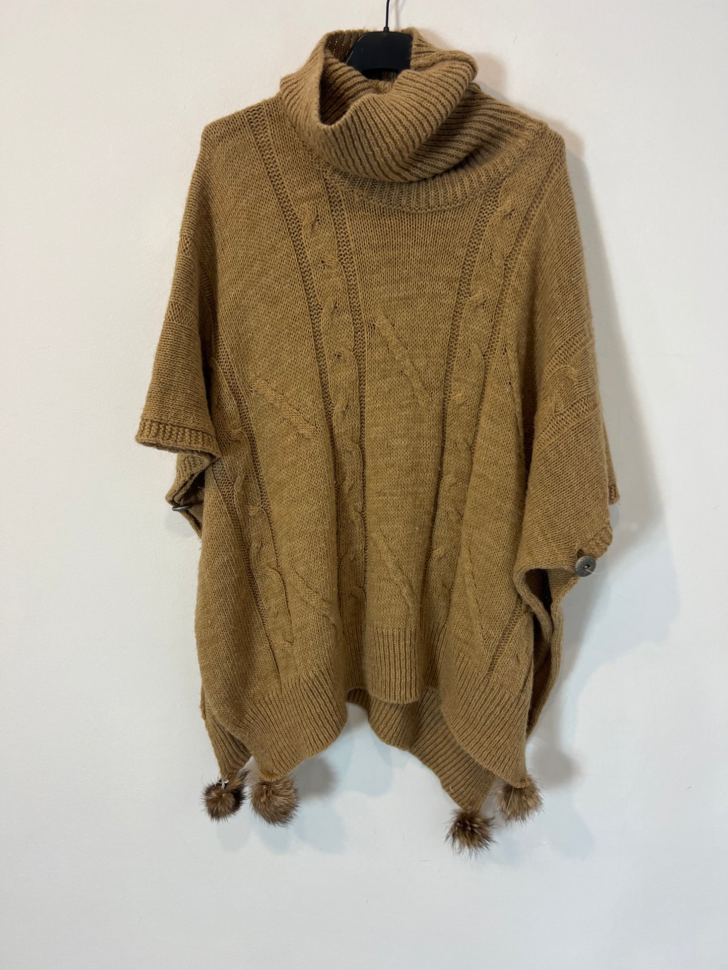 OTHER. Camel poncho with tassel detail. YOUR
