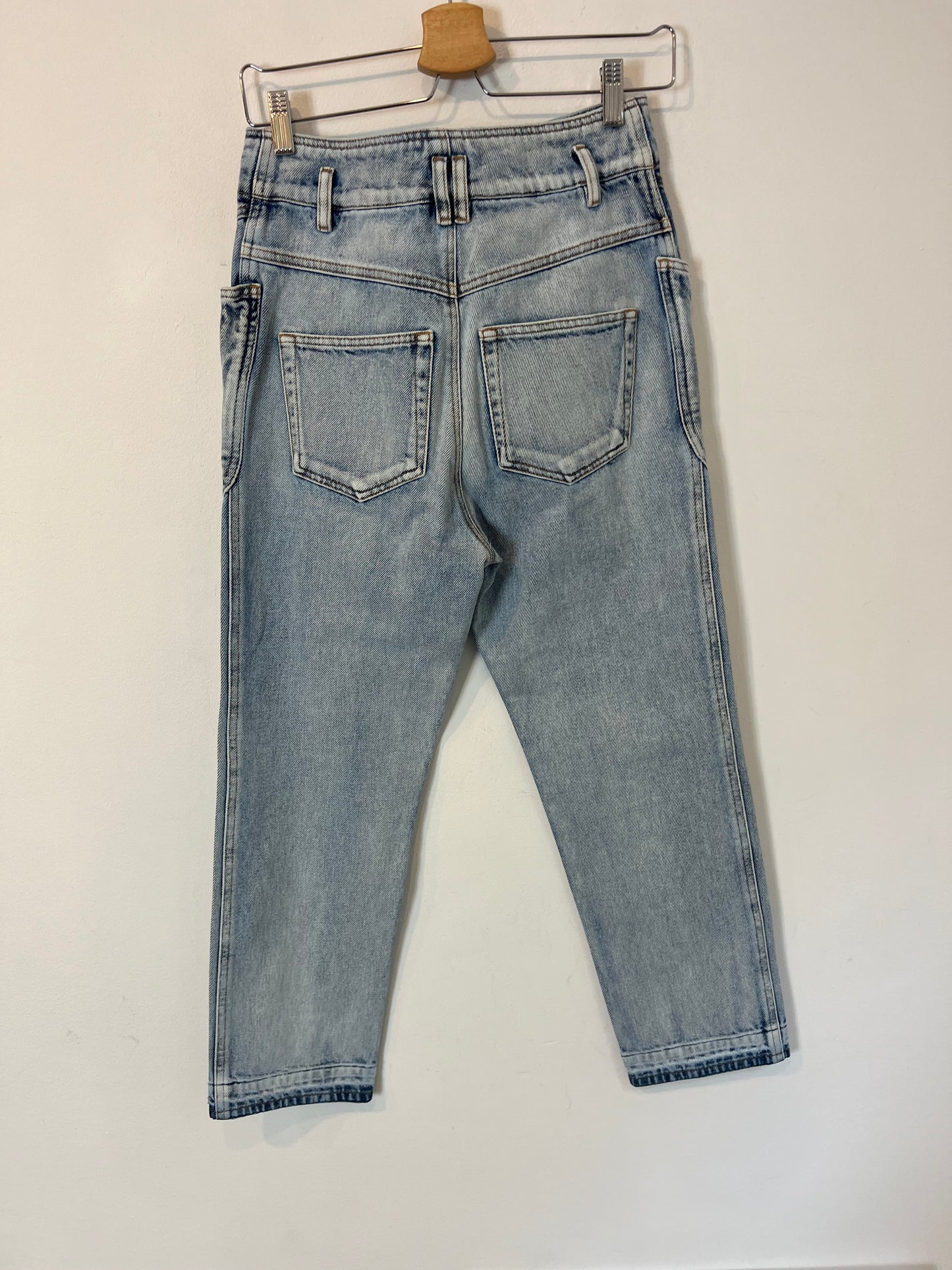 ISABEL MARANT ETOILÉ. Pantalón denim costuras. T 36