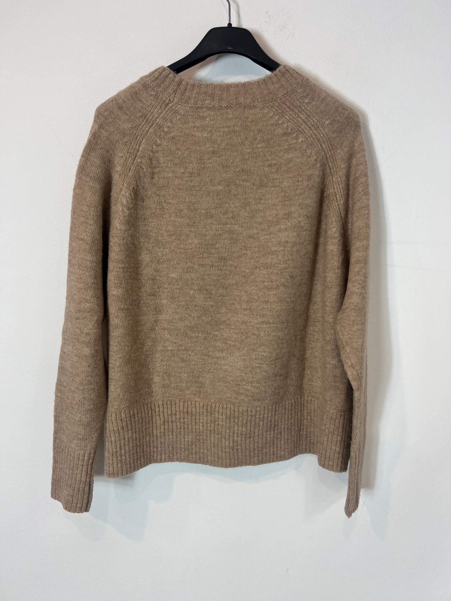 MANGO. Jersey beige ancho  T.xs/s