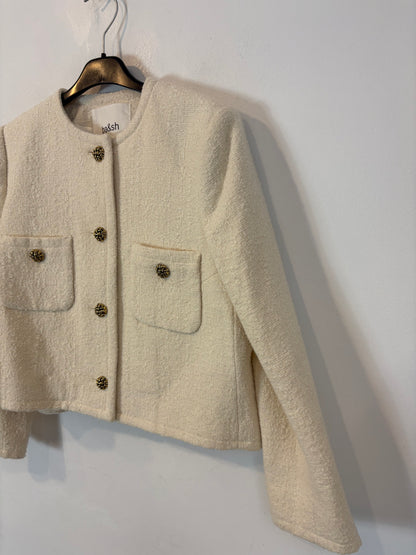 BA&SH. Chaqueta tweed botones relieve