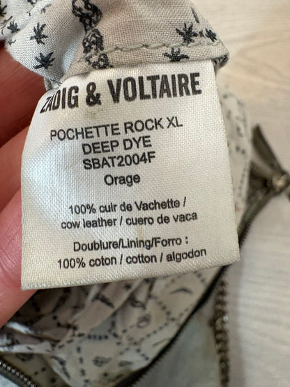 ZADIG&VOLTAIRE. Bolso gris piel doble asa