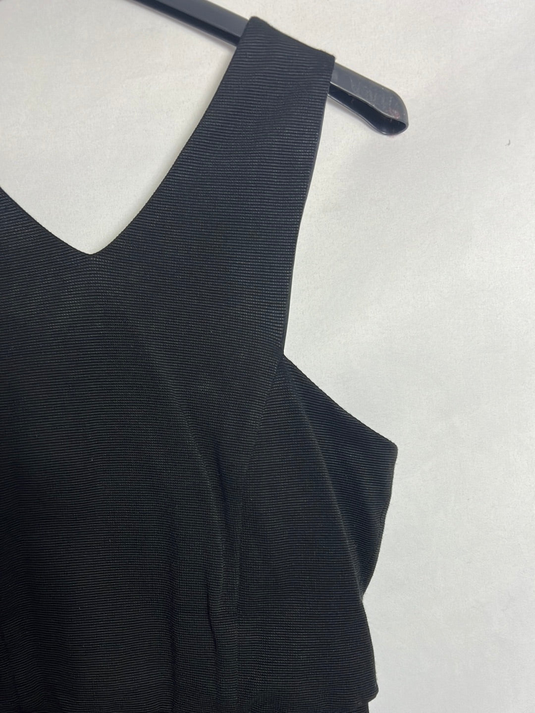 SANDRO. Short black stretch dress. Size 1 (S)