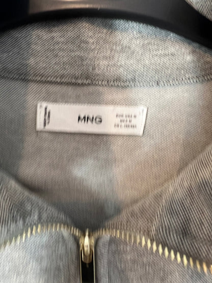 MANGO. Sudadera gris jaspeada. T M