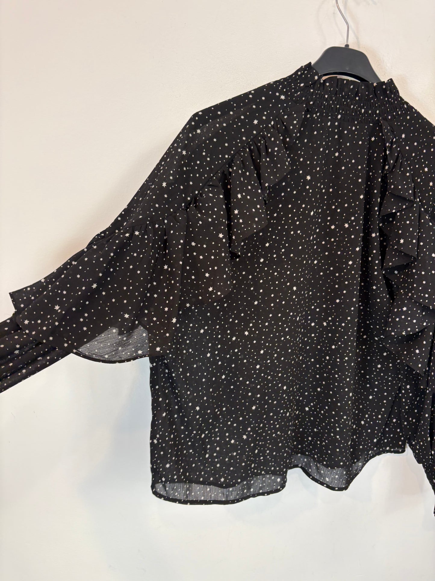 MAJE. Black star blouse S.1(s)